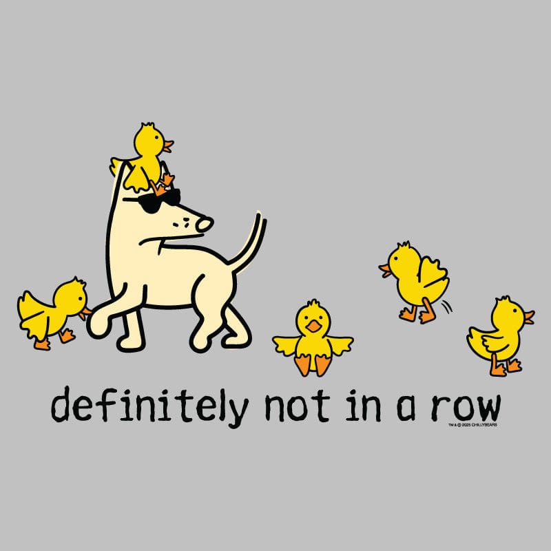 Definitely Not in a Row - Ladies T-Shirt V-Neck