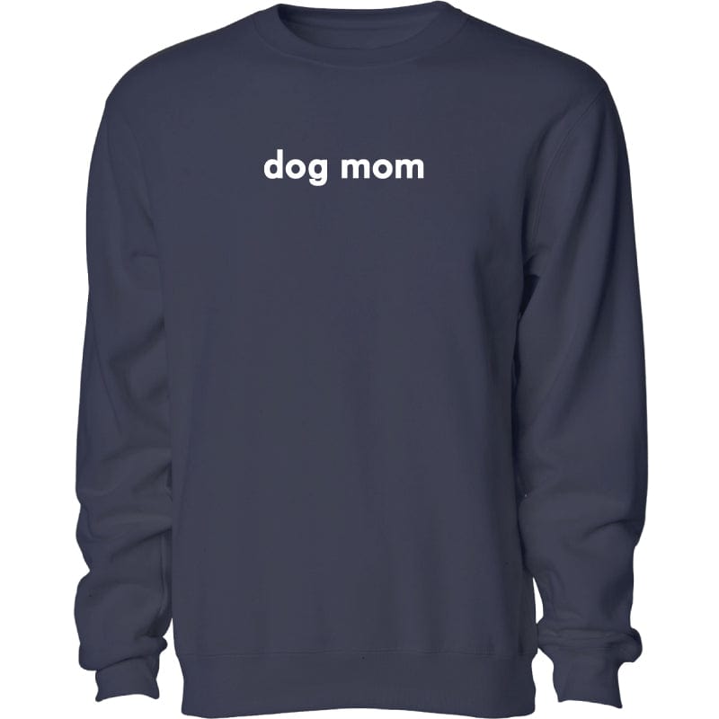 Dog Mom - Embroidered Crewneck Sweatshirt