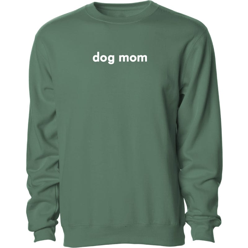 Dog Mom - Embroidered Crewneck Sweatshirt