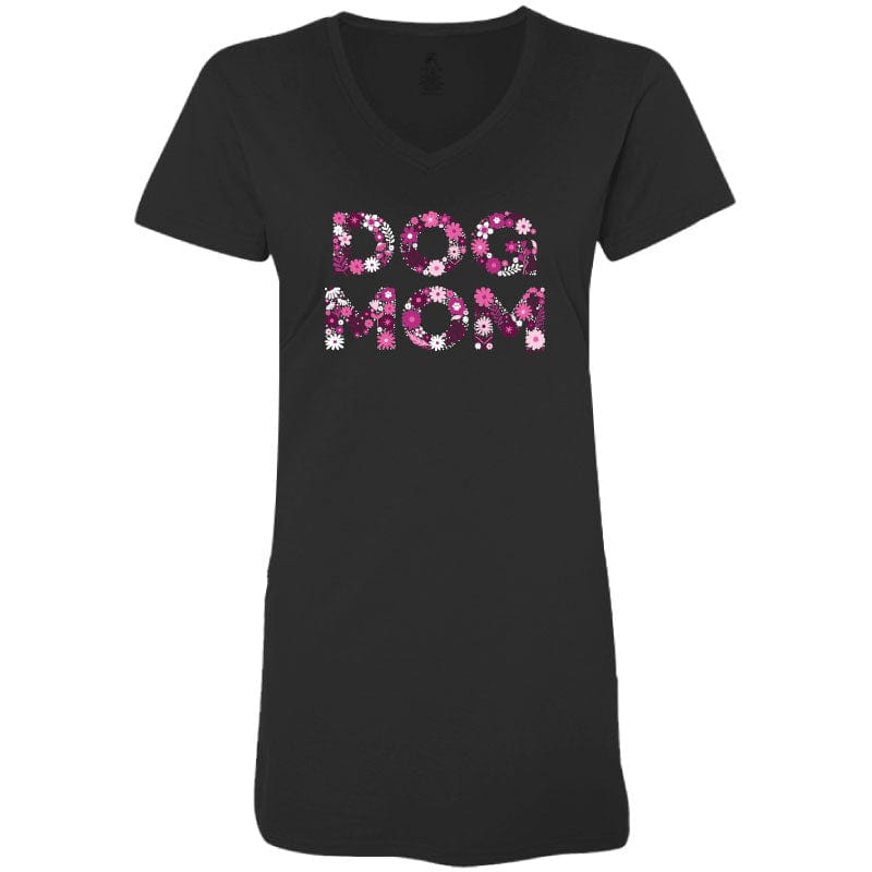 Dog Mom Flowers  - Ladies Night T-Shirt
