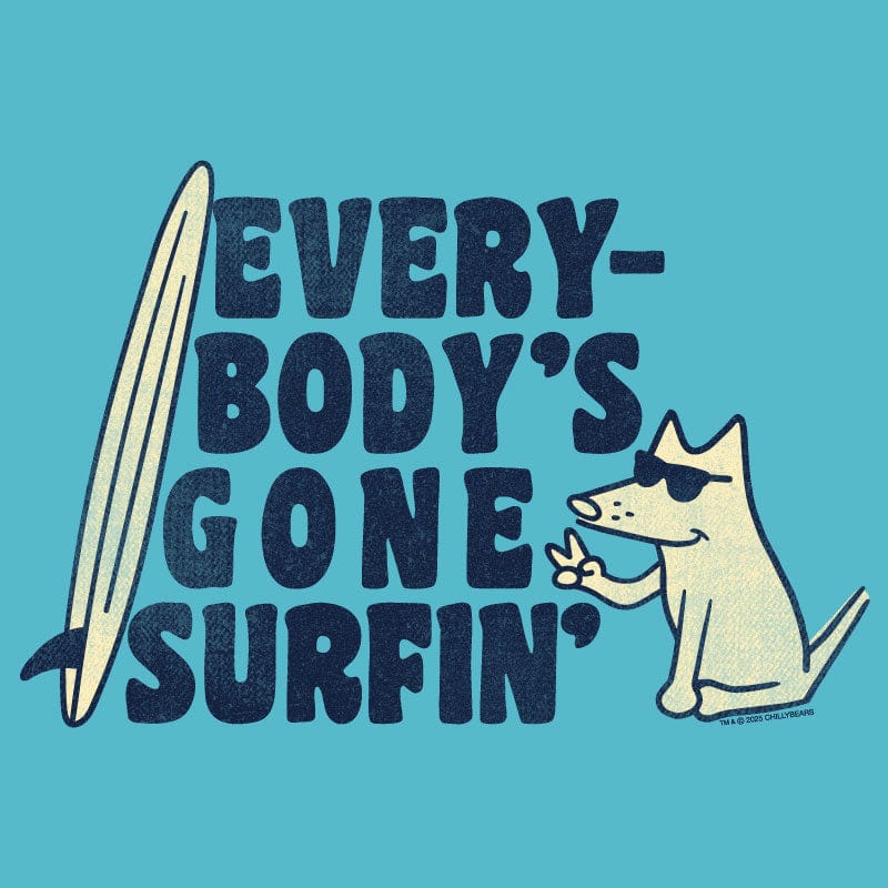 Everybodys Gone Surfin  - Ladies T-Shirt V-Neck