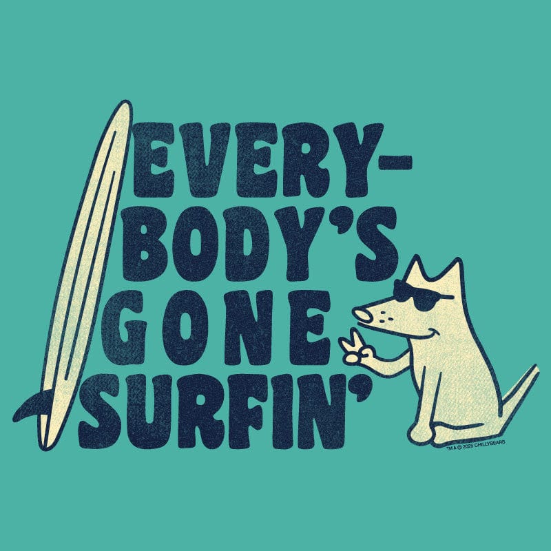 Everybodys Gone Surfin  - Ladies T-Shirt V-Neck