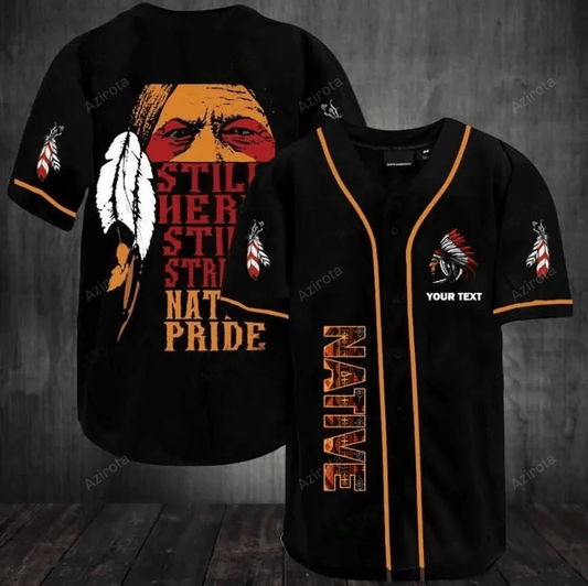 Native American Baseball Jersey 260