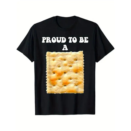 Proud to be a cracker, fun Halloween costume, unisex t-shirt, 100% cotton, Halloween Thanksgiving Christmas gift, Boyfriend/ girlfriend family made in usa Top Black Sustainable Slogan Tees shirts women graphic tees women