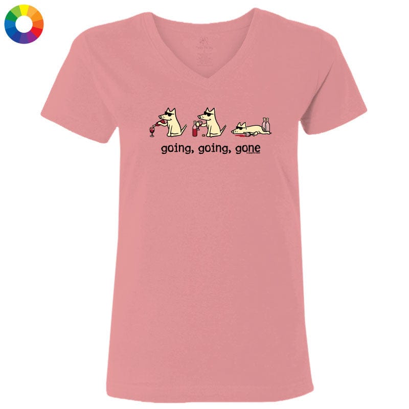 Going Going Gone - Ladies T-Shirt V-Neck