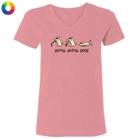 Going Going Gone - Ladies T-Shirt V-Neck