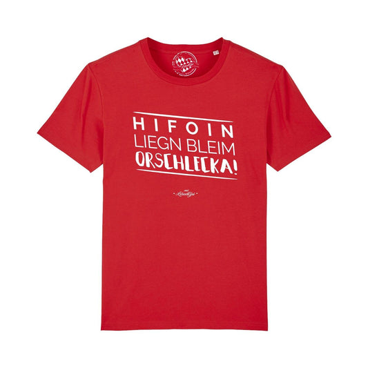 Herren T-Shirt "Hifoin liegn bleim..."