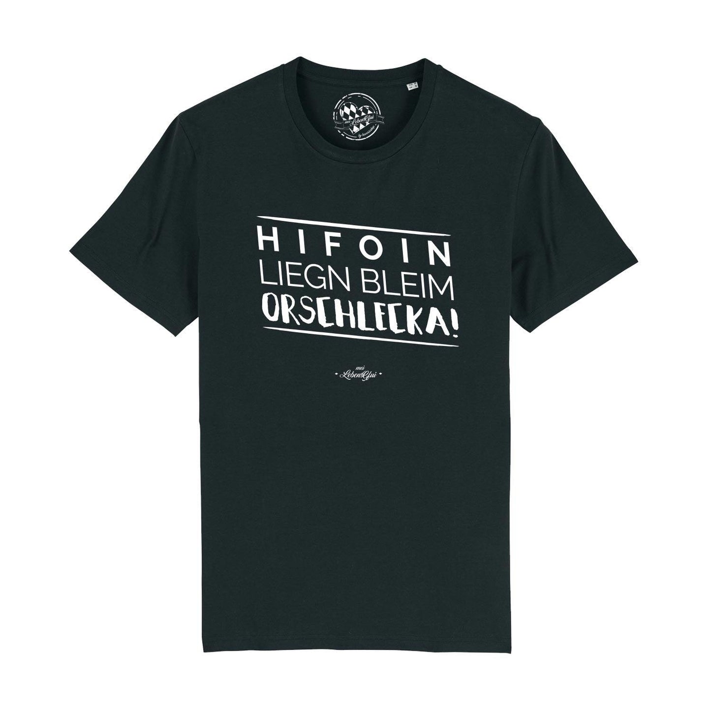 Herren T-Shirt "Hifoin liegn bleim..."