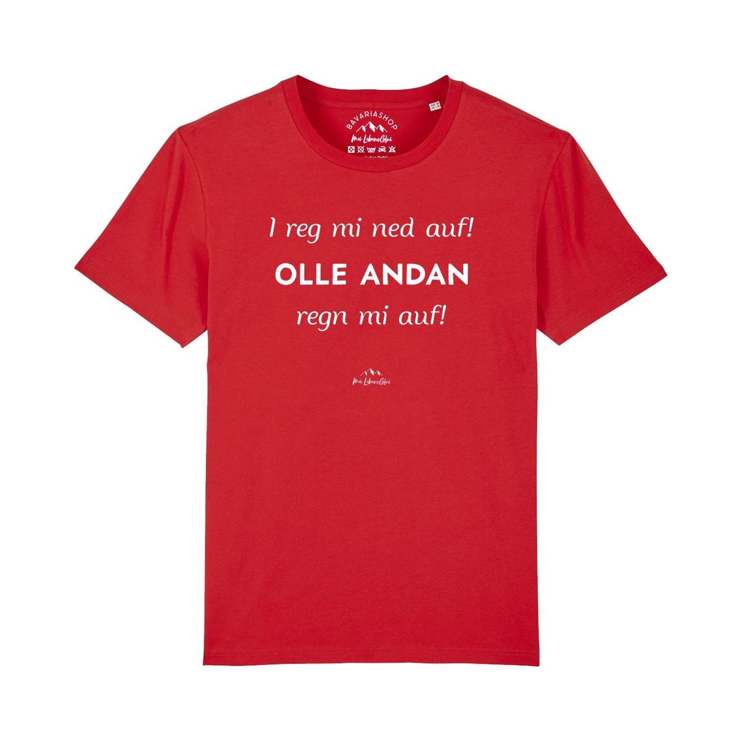 Herren T-Shirt "I reg mi ned auf..."