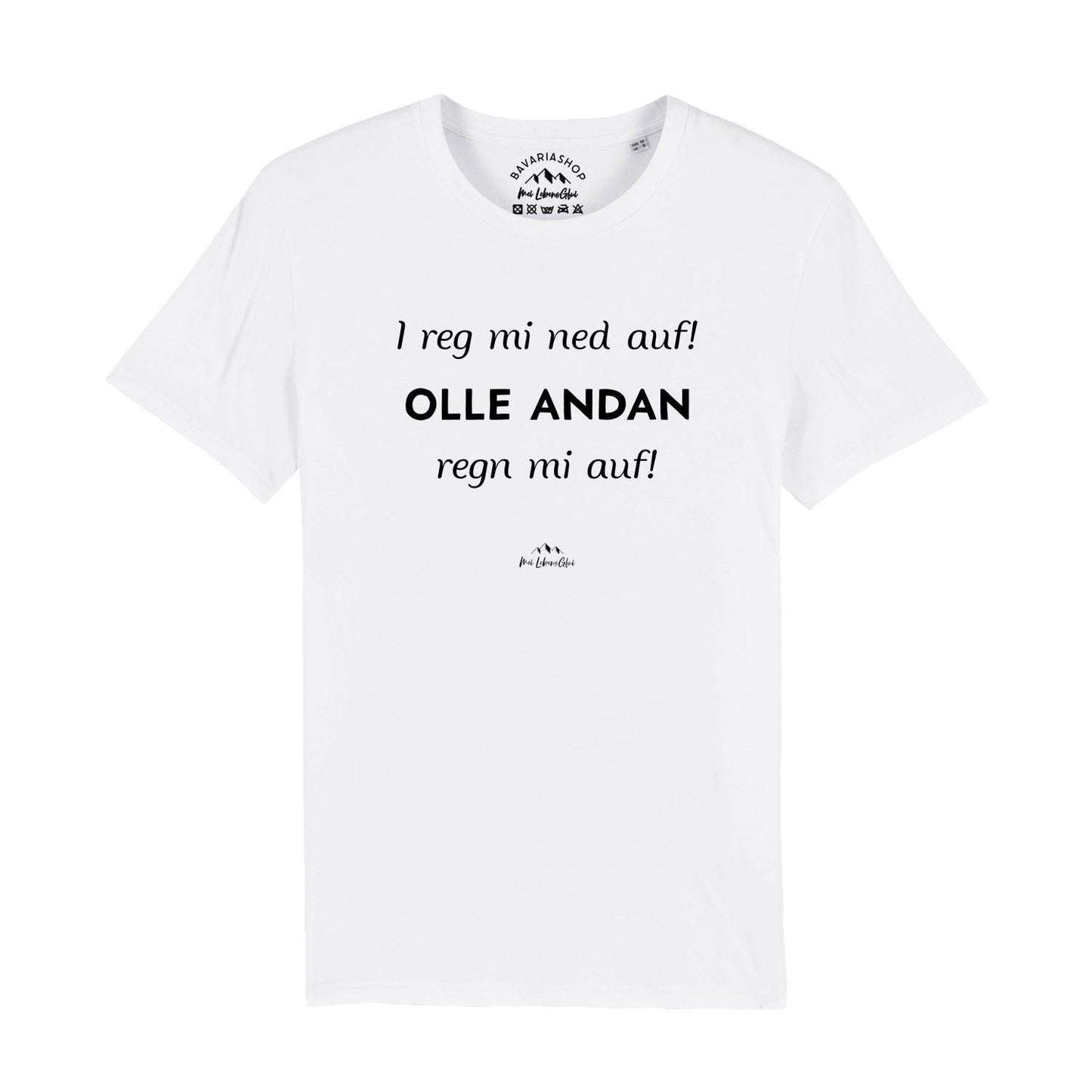Herren T-Shirt "I reg mi ned auf..."
