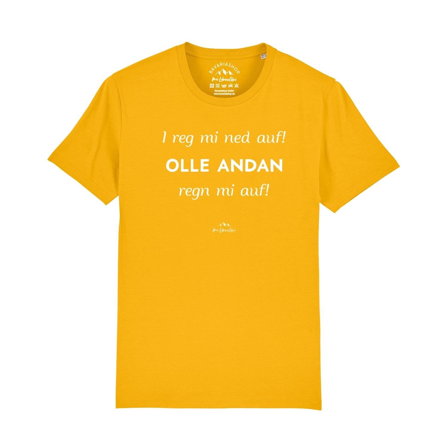 Herren T-Shirt "I reg mi ned auf..."