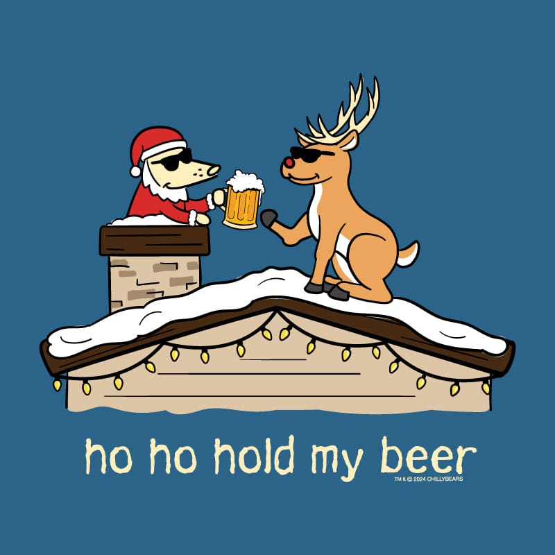 Ho Ho Hold My Beer - Sweatshirt Pullover Hoodie