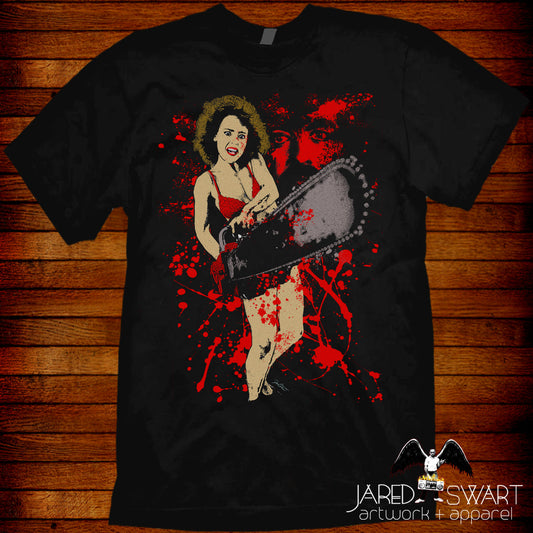 Hollywood Chainsaw Hookers T-shirt VHS Classics Series