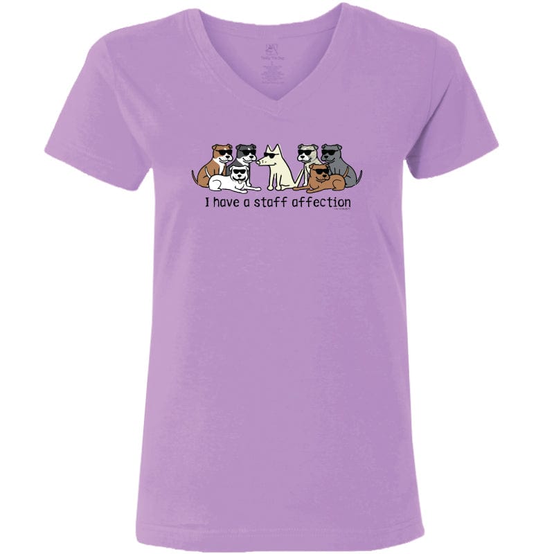 I Have A Staff Affection - Ladies T-Shirt V-Neck