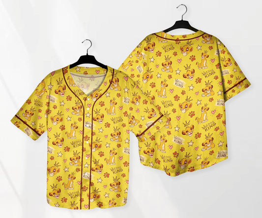 Simba Jersey Shirt The Lion King Baseball Jersey Shirt Funny Jersey Shirt Simba Shirt Gifts