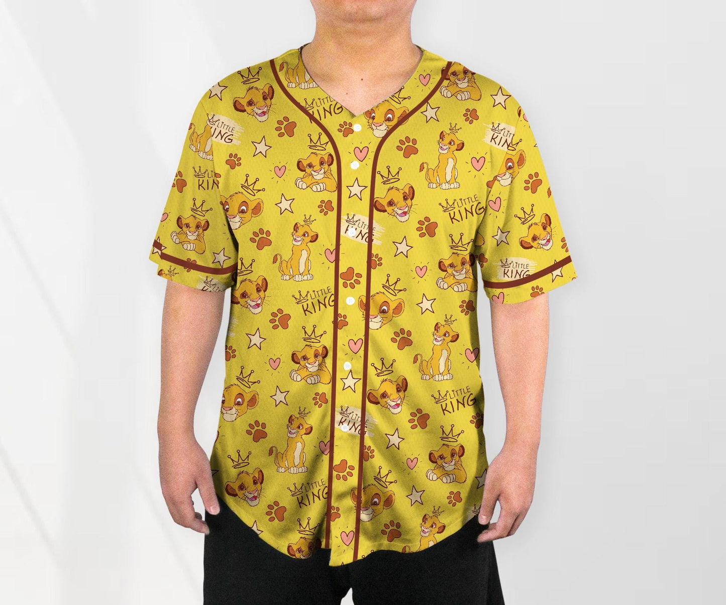 Simba Jersey Shirt The Lion King Baseball Jersey Shirt Funny Jersey Shirt Simba Shirt Gifts