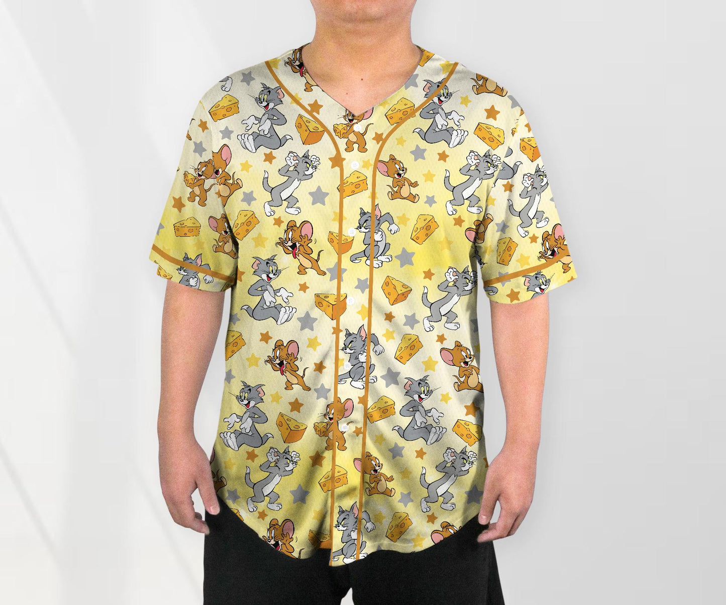 Tom And Jerry Jersey Tom And Jerry Shirt Cute Baseball Jersey Shirt Funny Jersey Shirt Tom Shirt Gifts