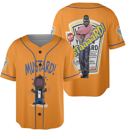 MUSTARD Jersey,Hip Hop Merch,West Coast Shirt,Gifts for Lamar Fans,Mustaaard Funny Jersey,Funny Gift for Hip Hop Lover