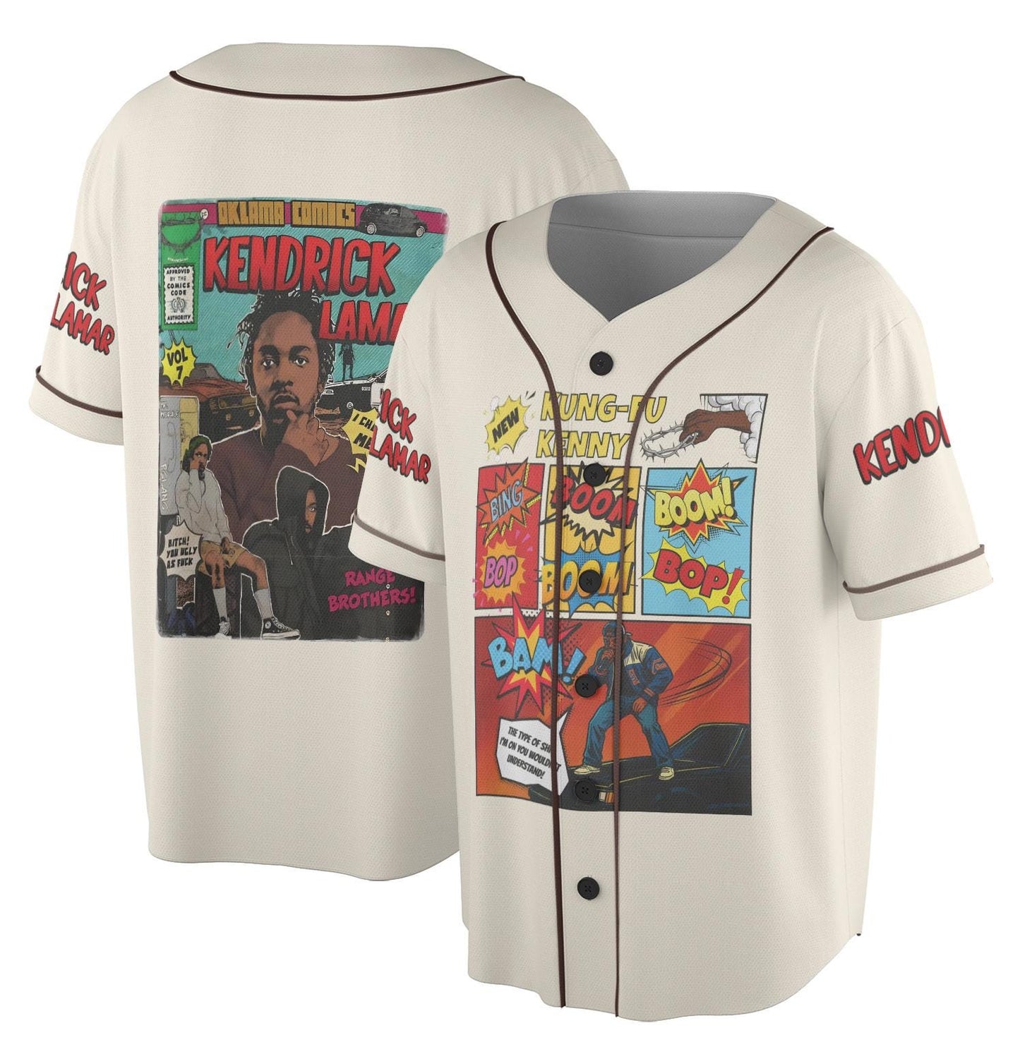 Kendrick Lamar Inspired Kung Fu Kenny Graphic Tee, Vintage 90's Comic Style Shirt,