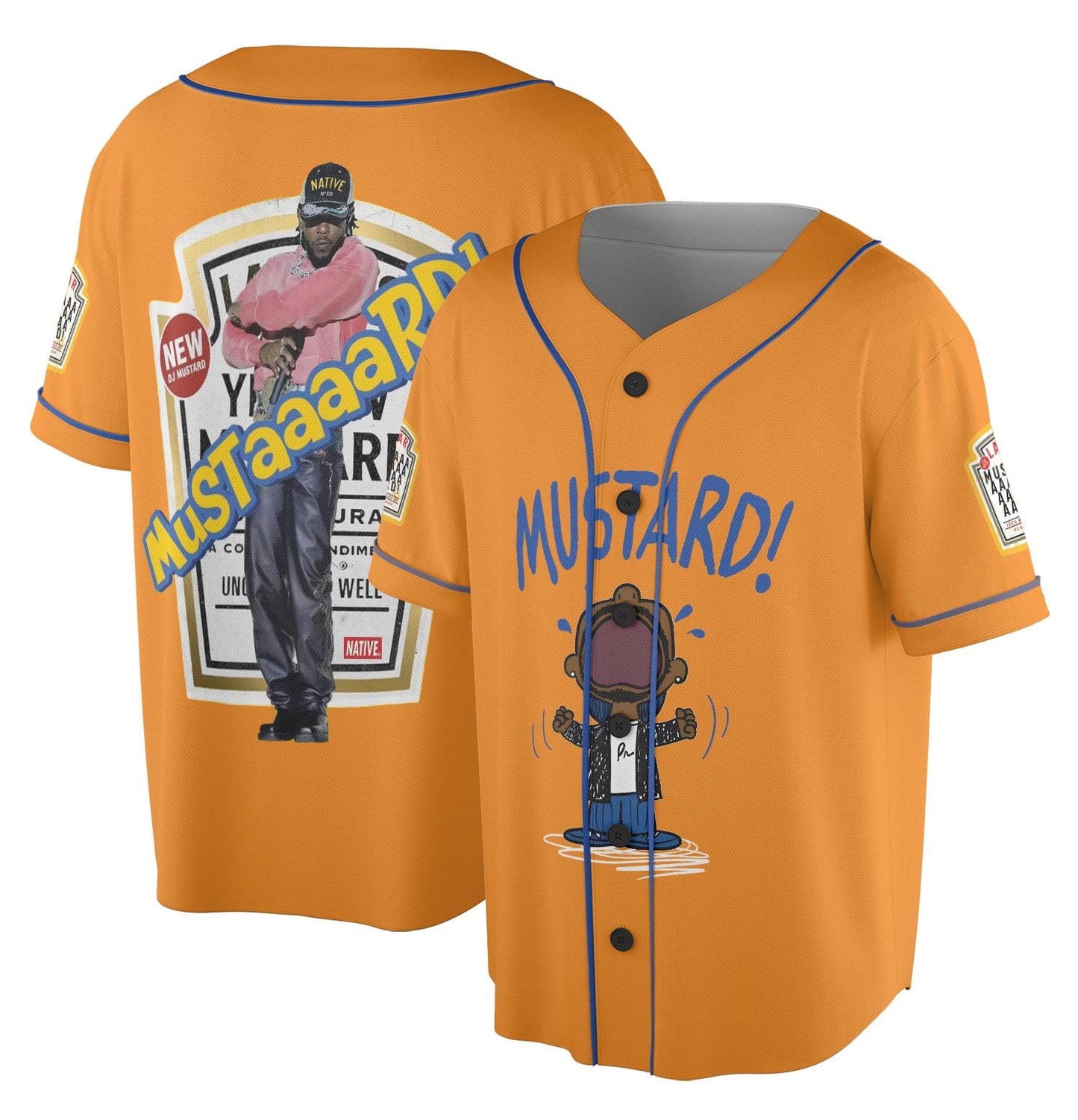 MUSTARD Jersey,Hip Hop Merch,West Coast Shirt,Gifts for Lamar Fans,Mustaaard Funny Jersey,Funny Gift for Hip Hop Lover