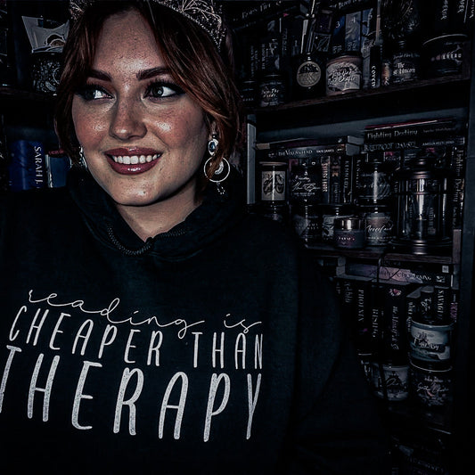 Reading is Therapy Hooded Sweatshirt