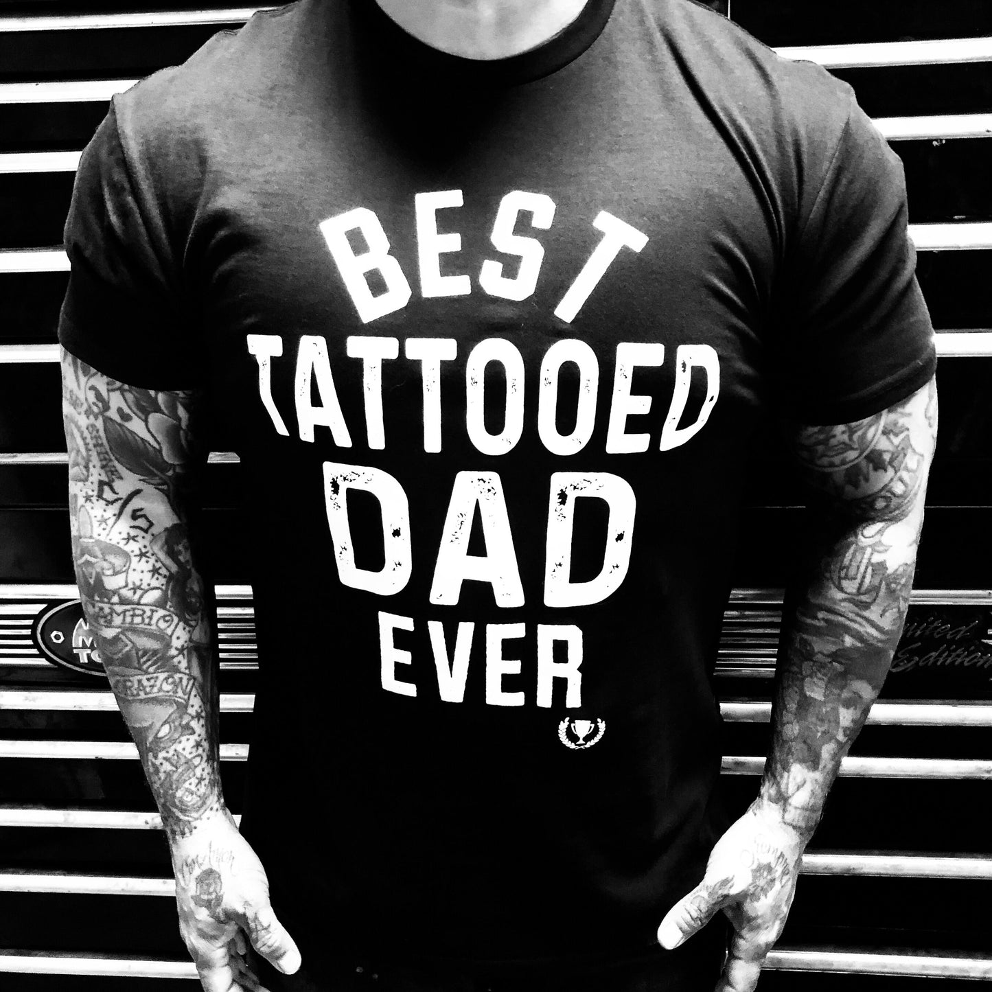 Best Tattooed Dad  Men's T-Shirt