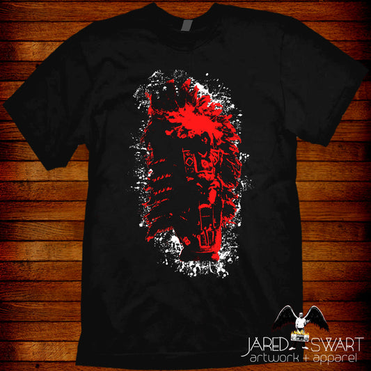 Mardi Gras Big Chief Indian Red T-shirt