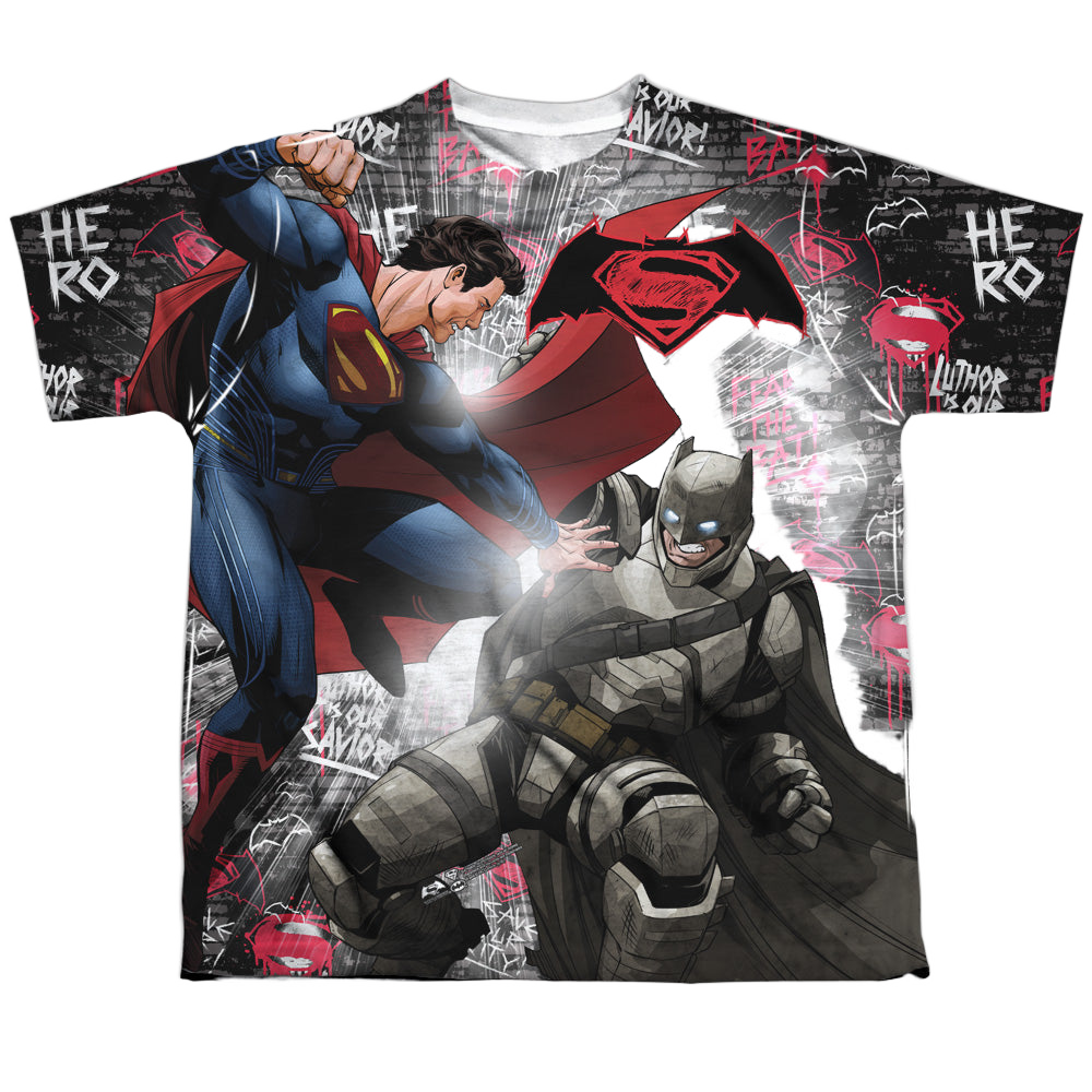 Batman v Superman Showdown - Youth All-Over Print T-Shirt
