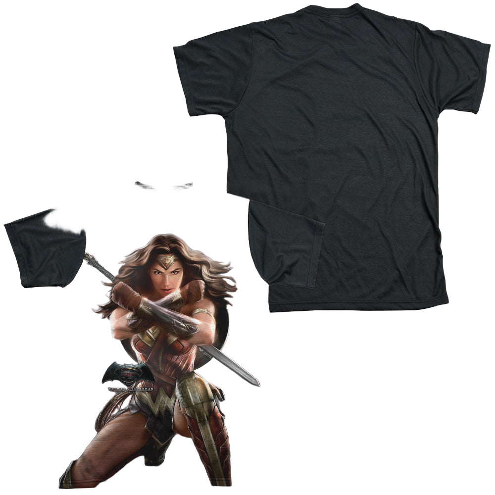 Batman v Superman Wonder Woman Light - Men's Black Back T-Shirt