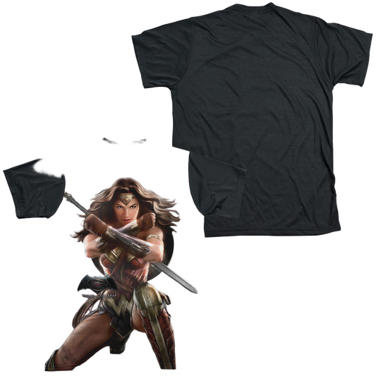 Batman v Superman Wonder Woman Light - Men's Black Back T-Shirt