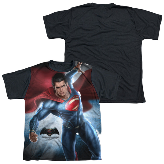 Batman v Superman Superman Light - Youth Black Back T-Shirt
