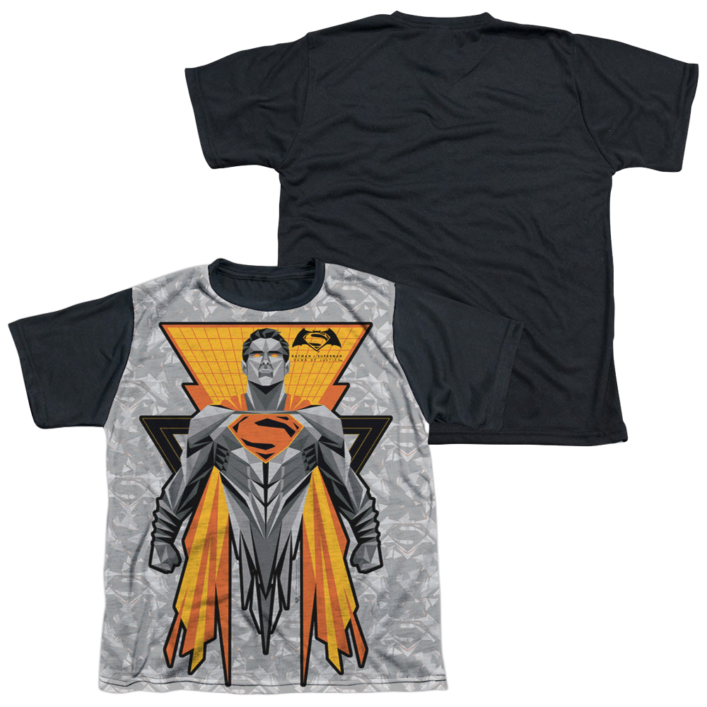 Batman v Superman Super Tech Sub - Youth Black Back T-Shirt