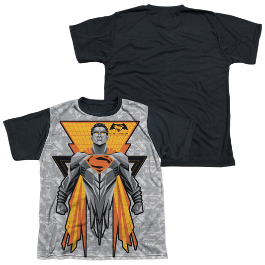 Batman v Superman Super Tech Sub - Youth Black Back T-Shirt