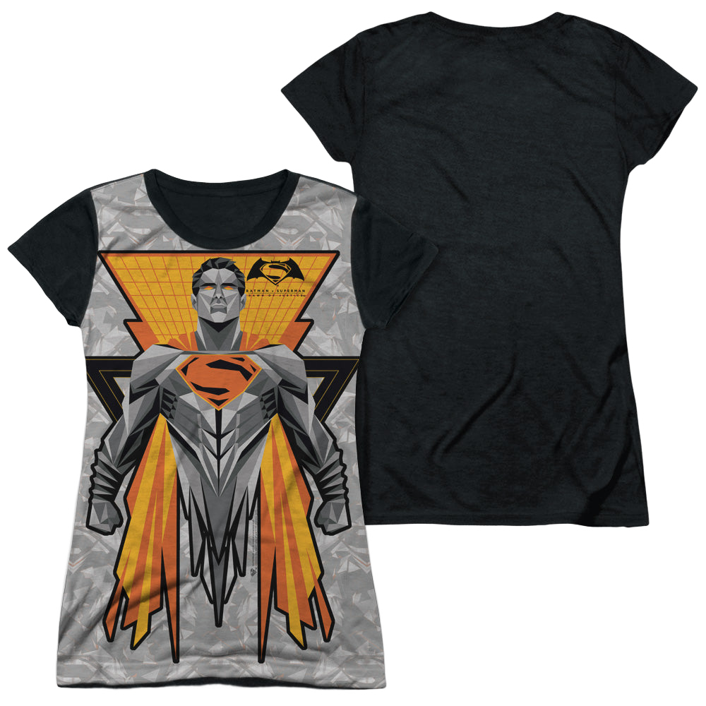 Batman v Superman Super Tech Sub - Juniors Black Back T-Shirt