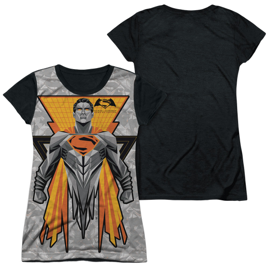 Batman v Superman Super Tech Sub - Juniors Black Back T-Shirt