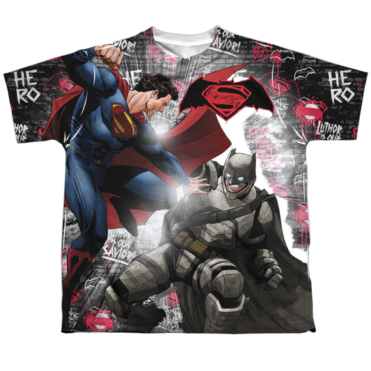 Batman v Superman Showdown - Youth All-Over Print T-Shirt Style001