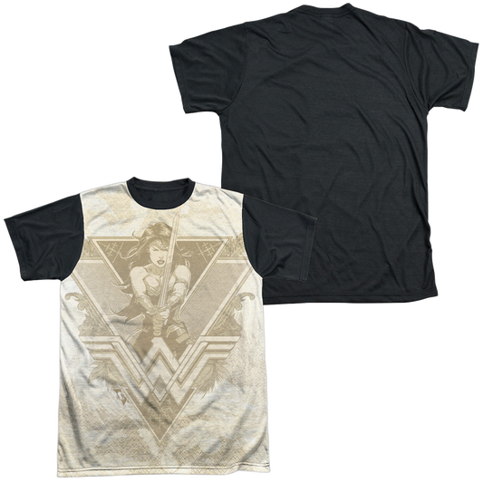 Batman v Superman Greek Goddess - Men's Black Back T-Shirt Style001