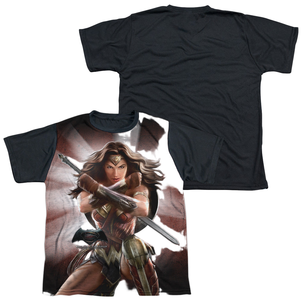 Batman v Superman Wonder Woman Light - Youth Black Back T-Shirt Style001