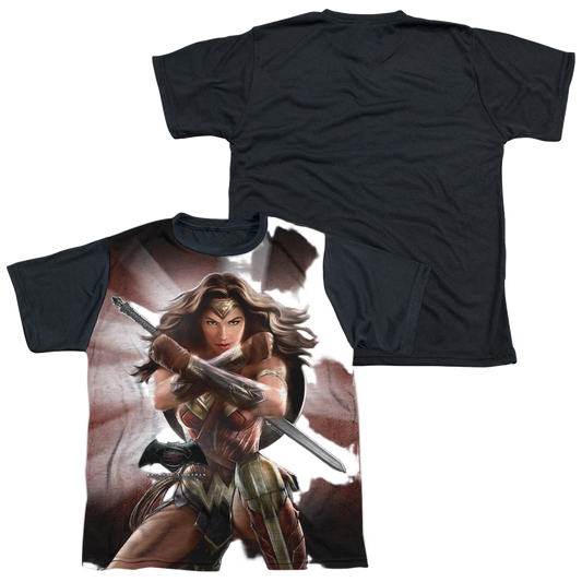 Batman v Superman Wonder Woman Light - Youth Black Back T-Shirt Style001