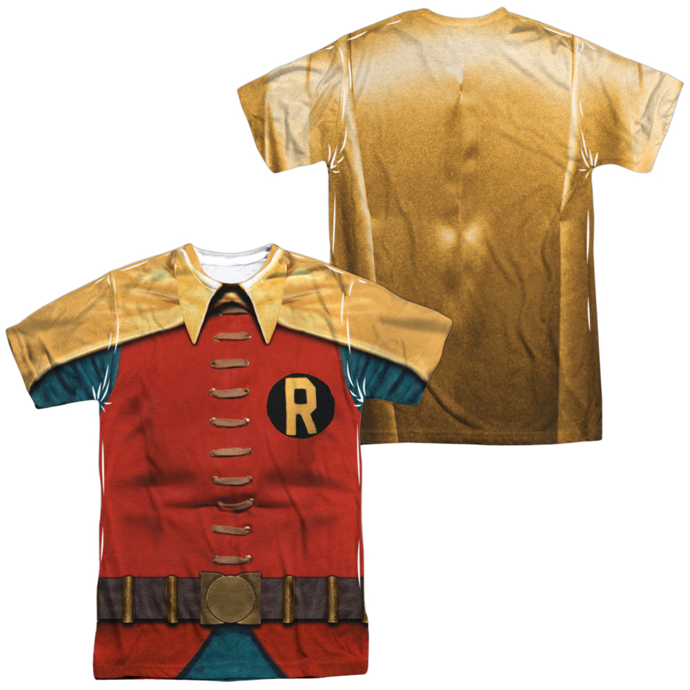 Batman Classic TV Series Robin Costume (Front/Back Print) - Men's All-Over Print T-Shirt