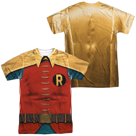 Batman Classic TV Series Robin Costume (Front/Back Print) - Men's All-Over Print T-Shirt
