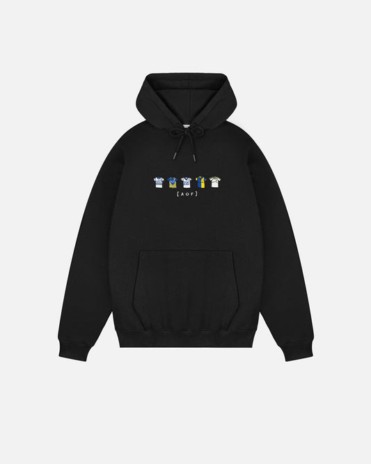 Leeds Embroidered Classics Hoodie - Black