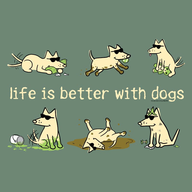Life Is Better With Dogs - Classic Tee Style001