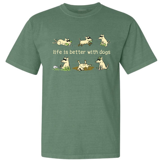 Life Is Better With Dogs - Classic Tee Style001