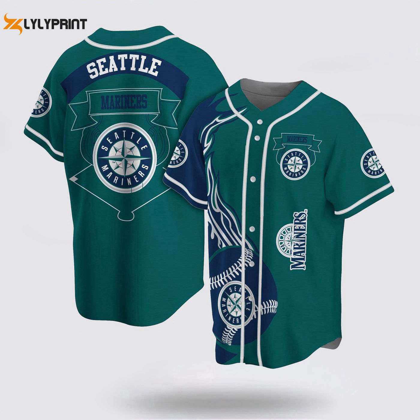 Authentic MLB Seattle Mariners Baseball Jersey: Classic Design for Passionate Fans - lylyprint.com