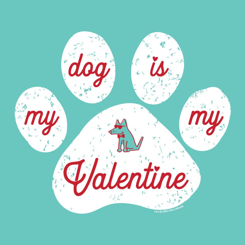 My Dog Is My Valentine - Ladies T-Shirt V-Neck