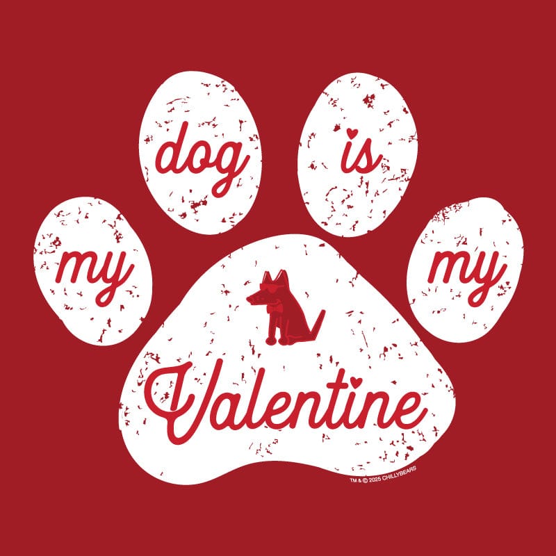 My Dog Is My Valentine - Ladies T-Shirt V-Neck