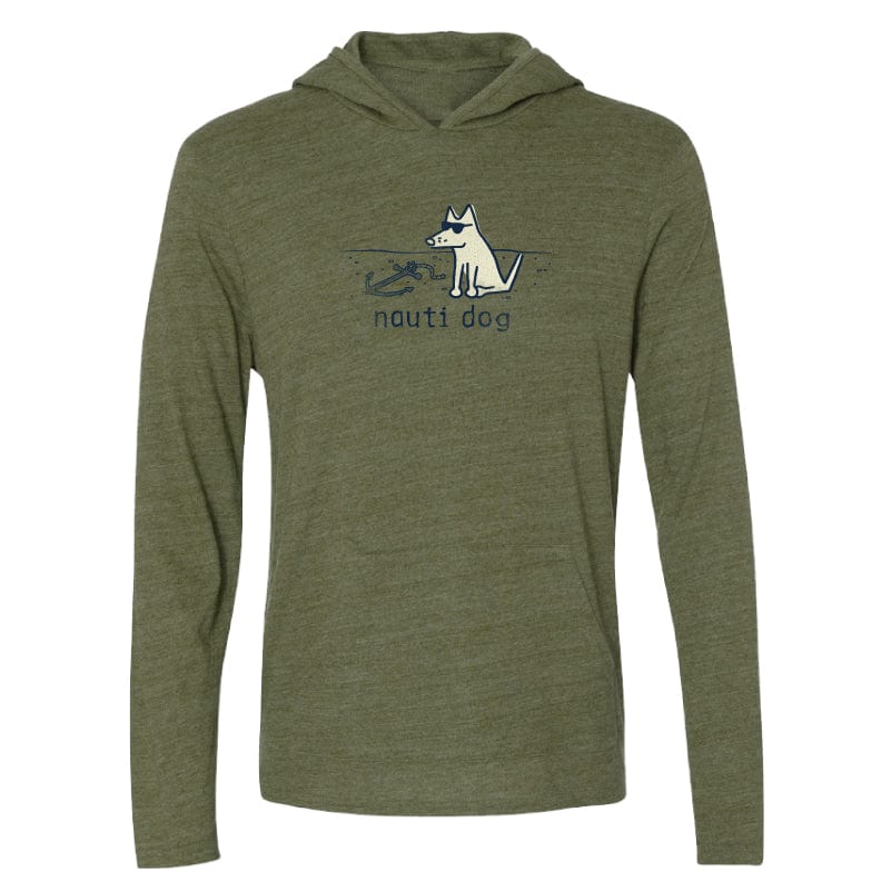 Nauti Dog - Long-Sleeve Hoodie T-Shirt