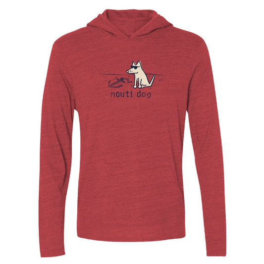 Nauti Dog - Long-Sleeve Hoodie T-Shirt