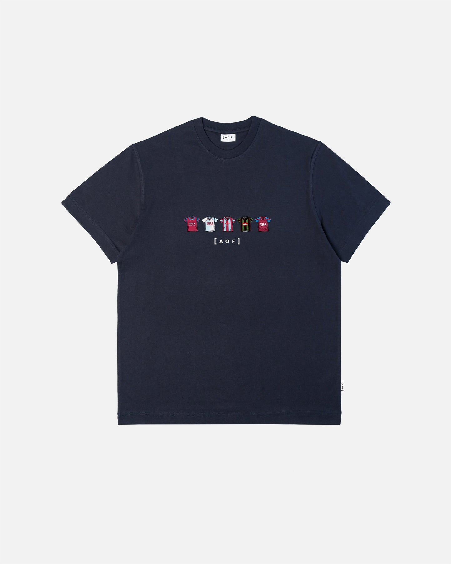AVFC Printed Classics Navy Tee